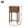 Natural Wooden Side Table