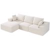 VEVOR Modular Sectional Sofa, Sectional Couch for Living Room, L Shaped Sofa with High Rebound Sponge, Cloud Couch with Cushion for Living Room