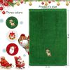 Christmas Hand Towels, Maxs Dish Towel Bathroom Kitchen,100% Cotton,Decorative Dish Face Towels Set for Drying,Cleaning,Cooking and Decorations