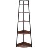 VEVOR 5 Tier Corner Shelf Tall Corner Bookshelf Plant Rack Wall Shelves Tower