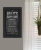 "Recipe for a Happy Home" by Susan Ball, Ready to Hang Framed Print, Black Frame