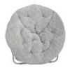 Mainstays Saucer Chair For Kids And Teens Silver Plush Foldable Comfortable Seating