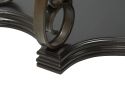 Sofa Table, Glass table top, MDF W/marble paper middle shelf, powder coat finish metal legs. (54"Lx20"Wx30"H)