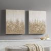 Heavily Embellished 2-piece Canvas Wall Art Set