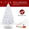 7FT Iron Leg White Christmas Tree with 1349 Branches