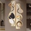 39.4" Modern Abstract Geometric Multi-color Acrylic Wall Art with LED Backlighting