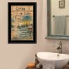 "Living On The Lake" by Mary June, Ready to Hang Framed Print, Black Frame