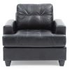 Elegant Black Saddle Arm Chair