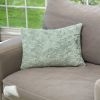HGTV Curlicue Faux Fur Pillow Quietude 14 x 20 inches