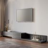 Extendable Floor TV Stand with 3 Drawers(71"-120")