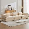 Compression Sofa,Convertible Floor Sofa Bed with Fixed-Shape Frame, Boneless Modular Sectional Sofa,No Assembly Required,Chenille fabric