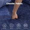 Compression Sofa,Convertible Floor Sofa Bed with Fixed-Shape Frame, Boneless Modular Sectional Sofa,No Assembly Required,Chenille fabric