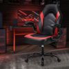 Ergonomic Office Computer Home Gaming Desk Chair Adjustable PU Leather Racing Chair Flip-up Armrest For Christmas Furniture